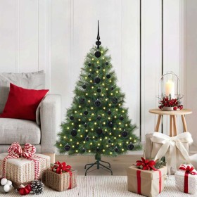 Árbol de Navidad artificial con 150 LED Verde 120 cm PE y PVC