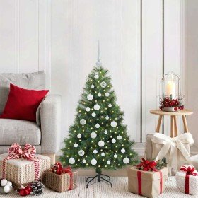 Árbol de Navidad artificial con 150 LED Verde 120 cm PE y PVC