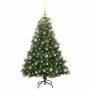 Árbol de Navidad artificial con 150 LED Verde 120 cm PE y PVC