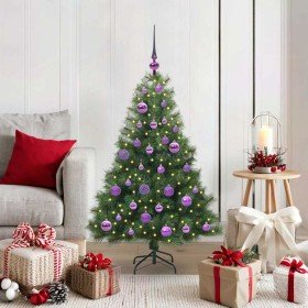 Árbol de Navidad artificial con 150 LED Verde 120 cm PE y PVC