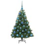 Árbol de Navidad artificial con 150 LED Verde 120 cm PE y PVC