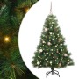 Árbol de Navidad artificial con 150 LED Verde 150 cm PE y PVC