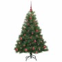 Árbol de Navidad artificial con 150 LED Verde 150 cm PE y PVC