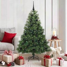 Árbol de Navidad artificial con 150 LED Verde 150 cm PE y PVC
