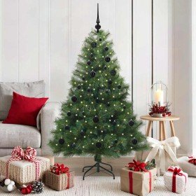 Árbol de Navidad artificial con 150 LED Verde 150 cm PE y PVC