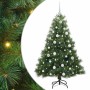 Árbol de Navidad artificial con 150 LED Verde 150 cm PE y PVC