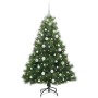 Árbol de Navidad artificial con 150 LED Verde 150 cm PE y PVC