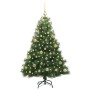 Árbol de Navidad artificial con 150 LED Verde 150 cm PE y PVC