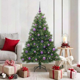 Árbol de Navidad artificial con 150 LED Verde 150 cm PE y PVC