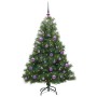 Árbol de Navidad artificial con 150 LED Verde 150 cm PE y PVC