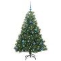 Árbol de Navidad artificial con 150 LED Verde 150 cm PE y PVC