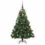 Árbol de Navidad artificial con 150 LED Verde 150 cm PE y PVC