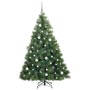 Árbol de Navidad artificial con 300 LED Verde 180 cm PE y PVC