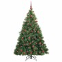 Árbol de Navidad artificial con 300 LED Verde 180 cm PE y PVC