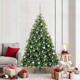 Árbol de Navidad artificial con 300 LED Verde 180 cm PE y PVC