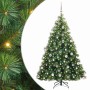 Árbol de Navidad artificial con 300 LED Verde 180 cm PE y PVC