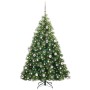 Árbol de Navidad artificial con 300 LED Verde 180 cm PE y PVC