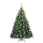 Árbol de Navidad artificial con 300 LED Verde 180 cm PE y PVC