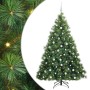 Árbol de Navidad artificial con 300 LED Verde 180 cm PE y PVC