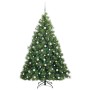 Árbol de Navidad artificial con 300 LED Verde 180 cm PE y PVC