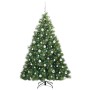 Árbol de Navidad artificial con 300 LED Verde 180 cm PE y PVC