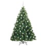 Árbol de Navidad artificial con 300 LED Verde 180 cm PE y PVC