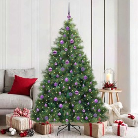 Árbol de Navidad artificial con 300 LED Verde 180 cm PE y PVC