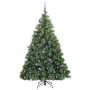 Árbol de Navidad artificial con 300 LED Verde 180 cm PE y PVC