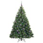Árbol de Navidad artificial con 300 LED Verde 180 cm PE y PVC
