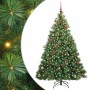 Árbol de Navidad artificial con 300 LED Verde 180 cm PE y PVC