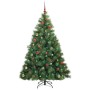 Árbol de Navidad artificial con 300 LED Verde 180 cm PE y PVC