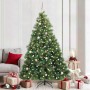 Árbol de Navidad artificial con 300 LED Verde 210 cm PE y PVC