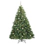 Árbol de Navidad artificial con 300 LED Verde 210 cm PE y PVC