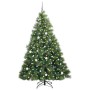 Árbol de Navidad artificial con 300 LED Verde 210 cm PE y PVC