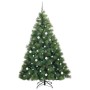 Árbol de Navidad artificial con 300 LED Verde 210 cm PE y PVC
