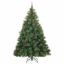 Árbol de Navidad artificial con 300 LED Verde 210 cm PE y PVC