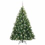 Árbol de Navidad artificial con 300 LED Verde 210 cm PE y PVC