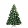 Árbol de Navidad artificial con 300 LED Verde 210 cm PE y PVC