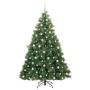Árbol de Navidad artificial con 300 LED Verde 210 cm PE y PVC