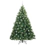 Árbol de Navidad artificial con 300 LED Verde 210 cm PE y PVC