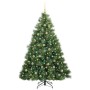Árbol de Navidad artificial con 300 LED Verde 210 cm PE y PVC