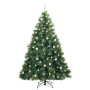 Árbol de Navidad artificial con 300 LED Verde 210 cm PE y PVC
