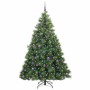 Árbol de Navidad artificial con 300 LED Verde 210 cm PE y PVC