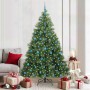 Árbol de Navidad artificial con 300 LED Verde 210 cm PE y PVC