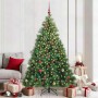 Árbol de Navidad artificial con 300 LED Verde 210 cm PE y PVC