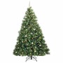 Árbol de Navidad artificial con 300 LED Verde 240 cm PE y PVC