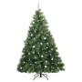 Árbol de Navidad artificial con 300 LED Verde 240 cm PE y PVC