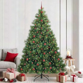 Árbol de Navidad artificial con 300 LED Verde 240 cm PE y PVC
