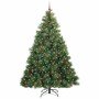 Árbol de Navidad artificial con 300 LED Verde 240 cm PE y PVC