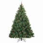 Árbol de Navidad artificial con 300 LED Verde 240 cm PE y PVC en Arboles de navidad | Comprar online en Foro24